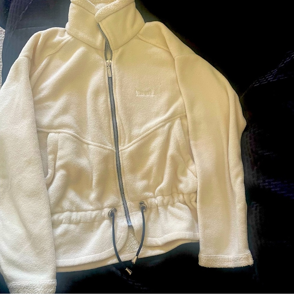 Marker White Fuzzy Jacket size medium snuggly and warm cream color